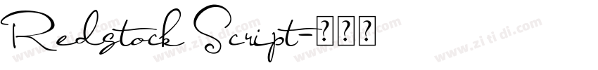 Redstock Script字体转换
